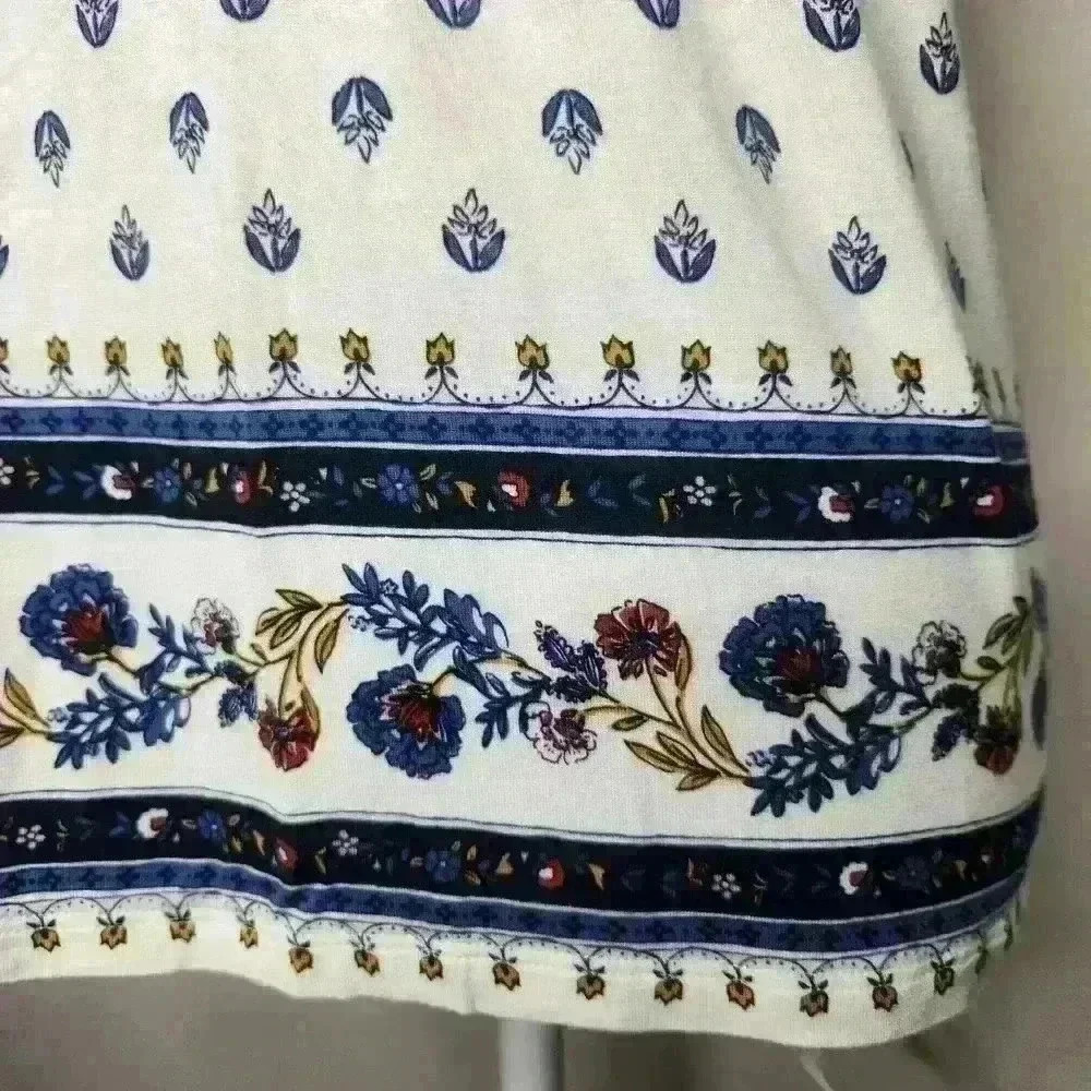 Old Navy women's sleeveless floral blouse white size small - Picture 4 of 8